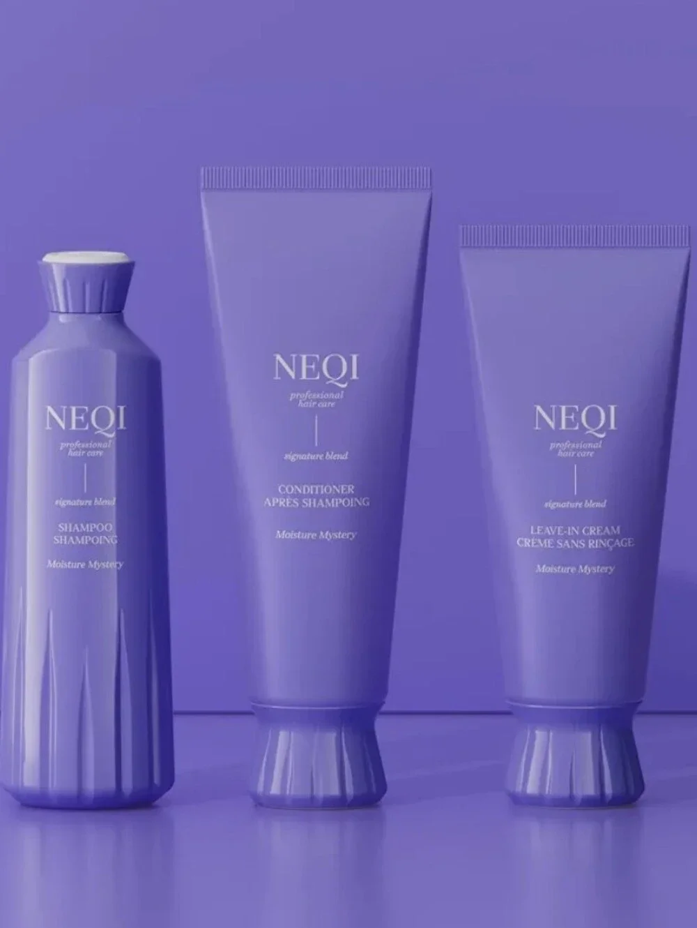 NEQI Moisture Mystery Shampoo , Conditioner, and Leave In Cream Set